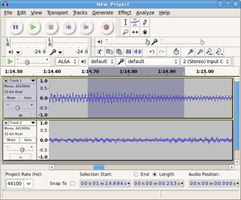 windows music editing software like audacity